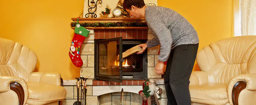 Rusted Metal Fireplace Restoration in North Plainfield, New Jersey