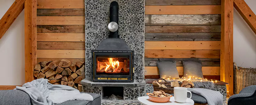 Thelin Hearth Products Direct Vent Gas Stove Fireplace Inspection in North Plainfield, New Jersey